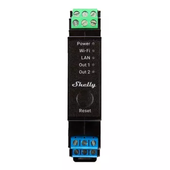 Przekaźnik inteligentny 2-kanałowy Pro 2PM, 25A, Wi-Fi, LAN i Bluetooth z pomiarem mocy, automatyka domowa