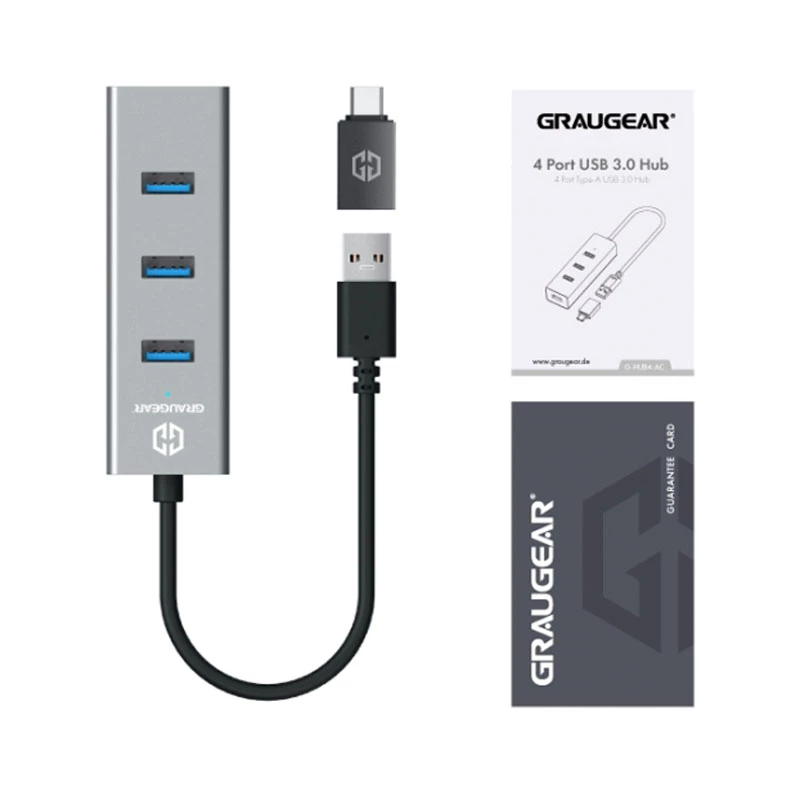 Koncentrator USB GRAUGEAR G-HUB4-AC