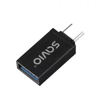 Savio AK-80 Adapter wideo 0m USB Typ-A USB Typ-C Czarny