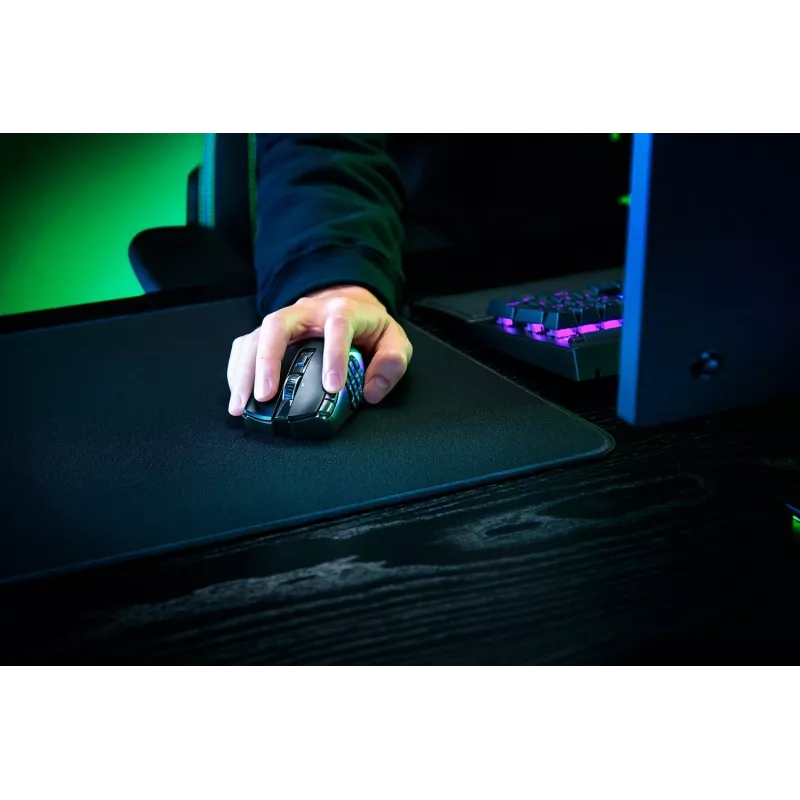 Mysz gamingowa Razer Naga V2 HyperSpeed RF Wireless + Bluetooth, praworęczna, 30000 DPI, optyczna, czarna