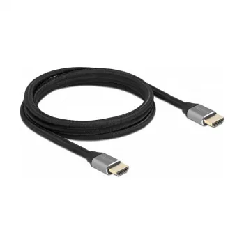 Kabel DELOCK Ultra High Speed HDMI 48 Gb/s 8K 60 Hz szary 2m certyfikowany