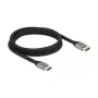Kabel DELOCK Ultra High Speed HDMI 48 Gb/s 8K 60 Hz szary 2m certyfikowany
