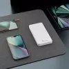 Powerbank Extralink EPB-078W 10000 mAh biały, USB-C, 10 W mocy wyjściowej, ładuje do 2 urządzeń