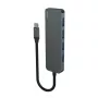 Hub USB SAVIO AK-54 — 4 x USB-A (USB 3.2 Gen 1), host USB-C, czarny