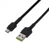 Kabel USB 2.0 zielony Cell KABGC23, USB A – Micro-USB B, 0,3 m, czarny