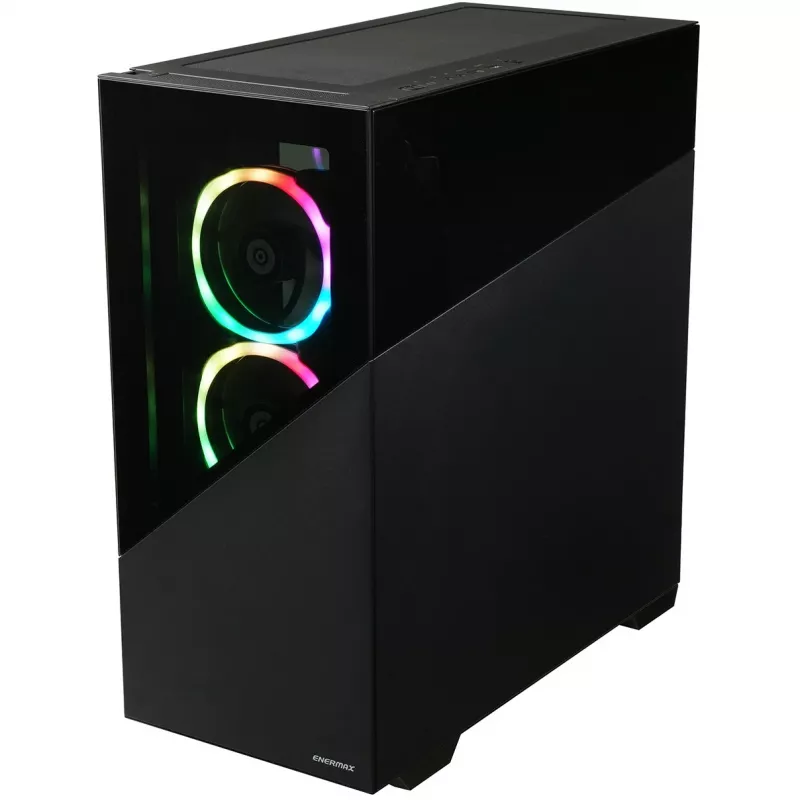 Enermax K8 - Midi Tower - PC - Czarna - ATX - micro ATX - Mini-ITX - SPCC - Szkło hartowane - Gaming (ECA-EK8-BB-ARGB)