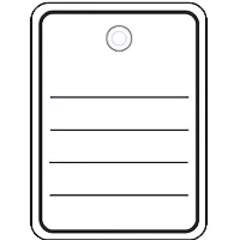 Zawieszki towarowe HERMA 6821 40x50 mm z oczkiem i sznurkiem