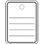 Zawieszki towarowe HERMA 6821 40x50 mm z oczkiem i sznurkiem