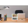 Cyfrowa ramka na zdjęcie TFA Geemarc Viso 5 z zegarem sterowanym radiowo, biała
