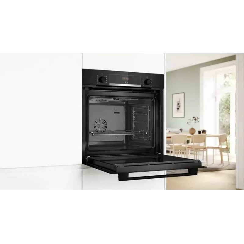 Piekarnik BOSCH HBA514BB3 + prowadnice teleskopowe BOSCH HEZ538000 jednopoziomowe