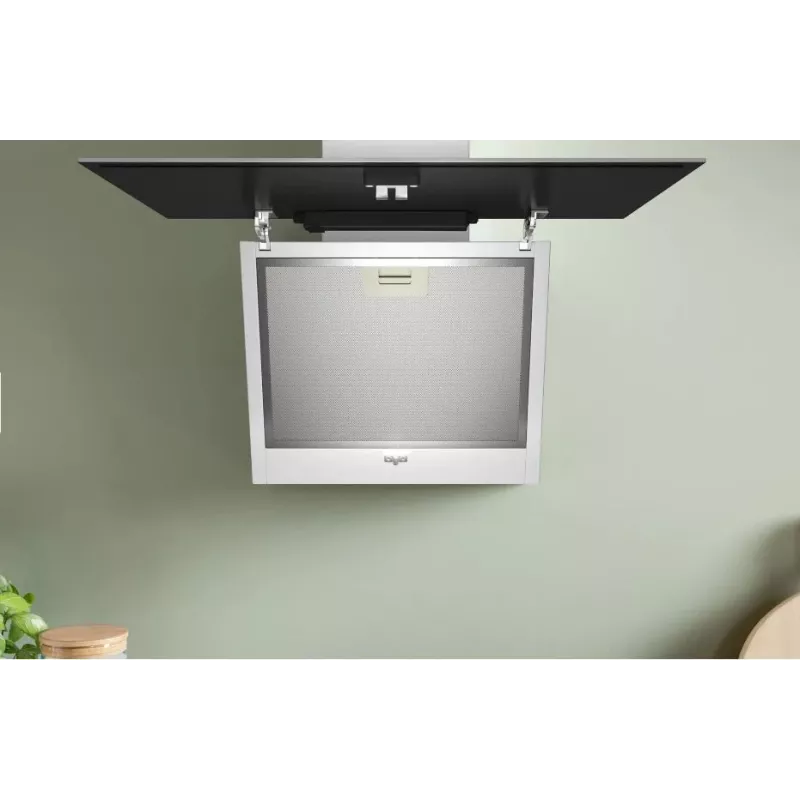 Okap ścienny Bosch DWK65DK20, 590×325×690 mm, 550 m³/h, 3 biegi, 62 dB, biały, aluminiowy filtr przeciwtłuszczowy