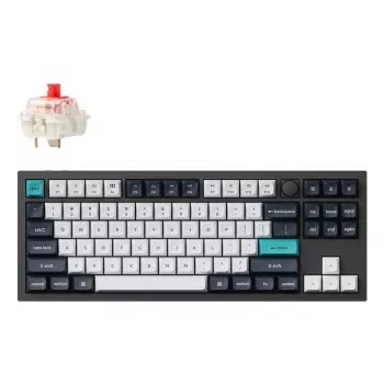 Klawiatura mechaniczna Keychron Q3 MAX z przełącznikami Gateron Jupiter czerwony, czarna, układ US