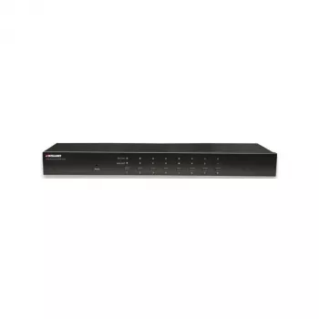 Intellinet 8-Port Rackmount KVM Switch, Combo USB + PS/2, On-Screen Display, Cables included (Euro 2-pin plug)