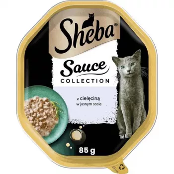 Saszetka z mokrą karmą dla kota Sheba Tray Cielęcina w sosie 85 g