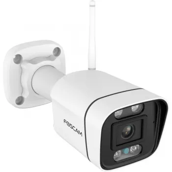 Foscam V8P Wi-Fi Kamera monitorująca Biała 8MP (3840x2160), Dwuzakresowe Wi-Fi, wbudowany reflektor i syrena alarmowa (V8P-W)