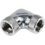 Alphacool HF Łącznik kątowy 90° - G1/4 Obrotowy - 2x Gwint wewnętrzny - Chrom (17038)