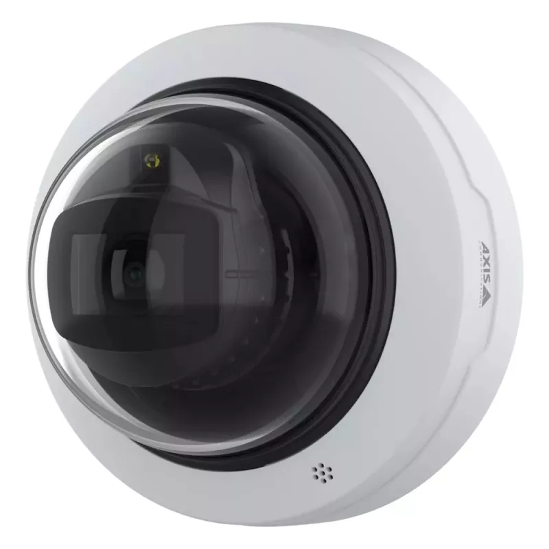 Kopułkowa kamera IP AXIS 02814-001 do montażu na ścianie zewnętrznej, 1080p, przetwornik CMOS 1/2,8 cala, kąt poziomy 100°, obrót 360°