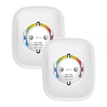 Gosund WiFi inteligentne gniazdko SP1-HE zestaw dwóch sztuk, kompatybilne z HomeKit, 16A, 2 sztuki
