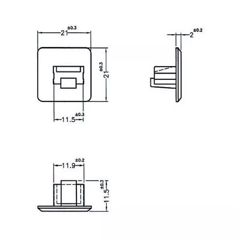 Osłona zabezpieczająca gniazdo RJ-45 DeLOCK 64019