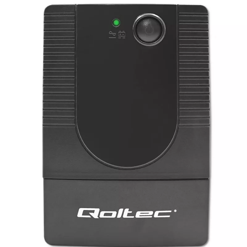 Qoltec 53772 zasilacz awaryjny (UPS) Line-Interactive 0.65 kVA 360 W 1 gniazdo AC