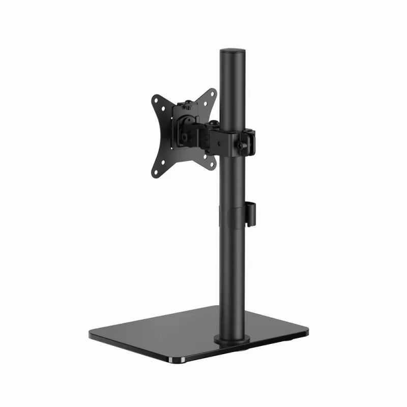 Wolnostojący uchwyt biurkowy GEMBIRD MS-D1ST-03 z pełnym zakresem ruchu do monitorów 17–32 cale, stal, czarny, VESA 75x75–100x100, 9 kg