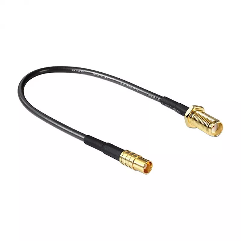 Kabel koncentryczny DeLOCK 88577 0,2 m SMA MCX Czarny