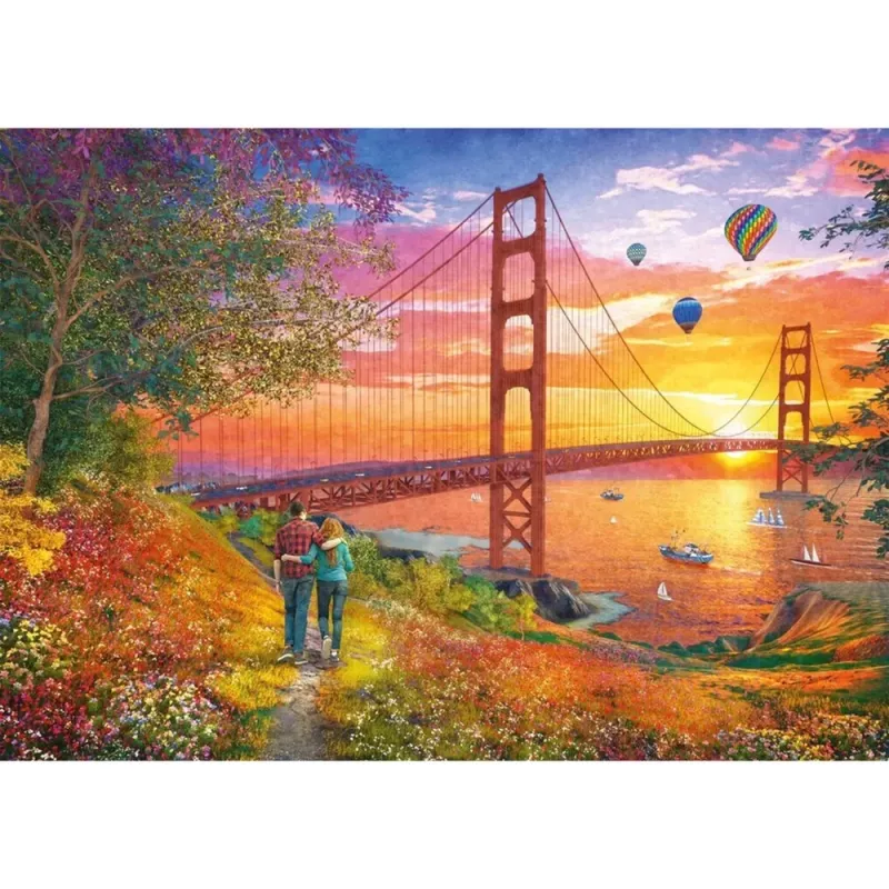 Puzzle Schmidt Spiele Walking to the Golden Gate Bridge 2000 szt.