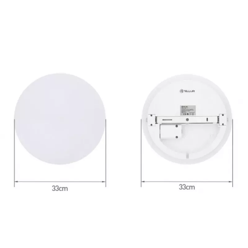 Lampa sufitowa Tellur Tellur WiFi LED 24W Okrągła — inteligentna lampa sufitowa LED, 24W, sterowanie Wi‑Fi, okrągła
