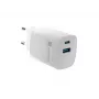 Przewodowa ładowarka do urządzeń mobilnych NATEC NUC-2140, 30W, USB-C PD 3.0 + USB-A, Samsung AFC, Biała