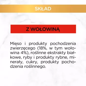 PURINA Gourmet Gold Succulent Delights Beef - mokra karma dla kotów - 85g