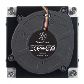 Chłodzenie procesora SILVERSTONE SST-XE01-1700A — wentylator 8 cm, 1000–5500 RPM, podwójne łożysko kulkowe, czarny