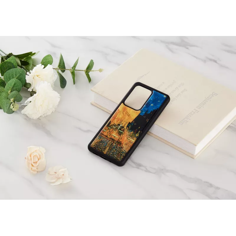 Etui iKins do Samsung Galaxy S20 Ultra — czarne, model 'Cafe Terrace'
