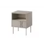 Bedside table set 2 pcs. cama meble TRESSE 44×40×53 cm, cashmere matt, 1 drawer, 16 mm frame