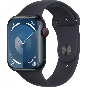 APPLE Watch Series 9 GPS + Cellular 45mm Midnight Aluminiowa koperta z Midnight sportowym paskiem - M/L (MRMD3QF/A)
