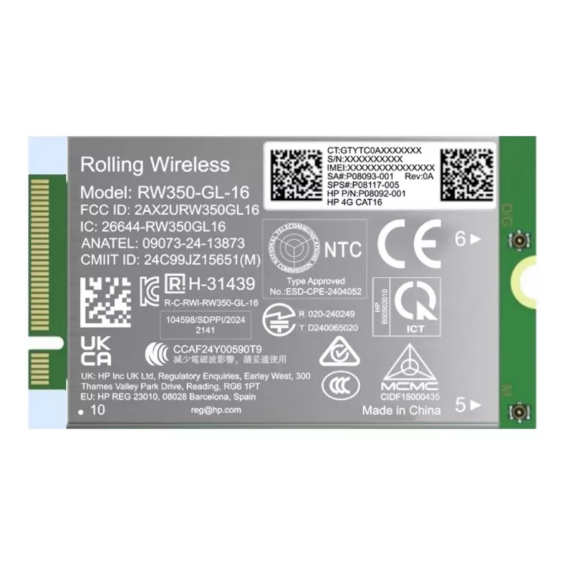 HP 4G LTE-Advanced Pro Cat16 WWAN B8BD2AA