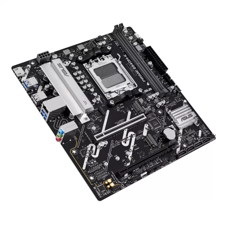 Płyta główna ASUS PRIME B840M-K — AMD B840, Socket AM5, micro ATX, DDR5, 2 DIMM, 128 GB, 2.5 GbE, M.2, SATA III