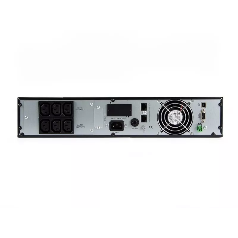 Zasilacz awaryjny zielony Cell UPS13 — zasilacz UPS online z podwójną konwersją, 1000 VA / 900 W, czysty sinus, 6 gniazd AC, LCD, 2×12V 9Ah