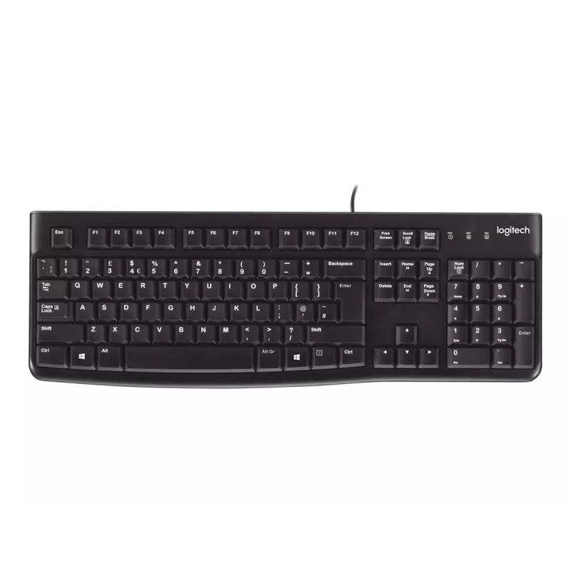 K120 Corded klawiatura, przewodowa, USB, QWERTZ, czarna