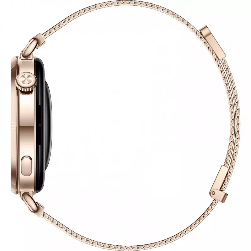 Smartwatch HUAWEI WATCH GT6 1.32 cala AMOLED, 41 mm, stal nierdzewna, złoty, pasek mediolański, IP69, 14-dniowa bateria