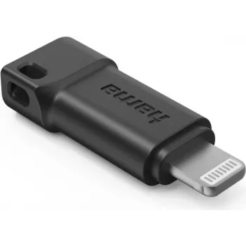Adapter Hama USB-C na wtyczkę Apple Lightning, MFI, czarny, Lightning, USB C, Męski, Żeński, Czarny, Prosty