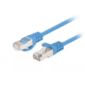 Kabel krosowy, LANBERG, PCF6-20CC-0100-B, RJ45, kat.6, 1M, niebieski