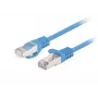 Kabel krosowy, LANBERG, PCF6-20CC-0100-B, RJ45, kat.6, 1M, niebieski