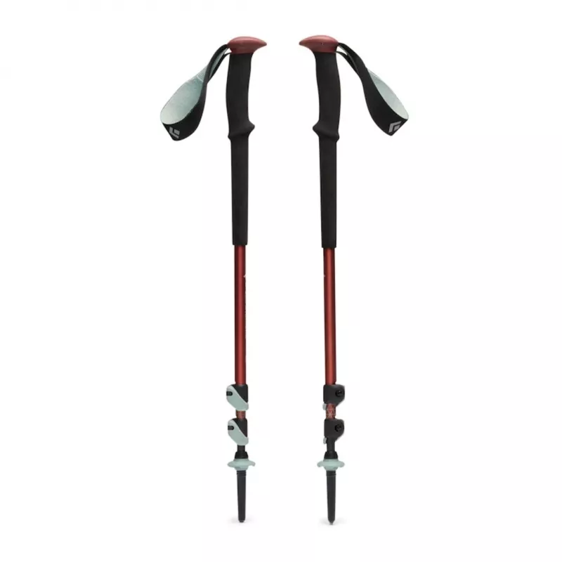 Kijki trekkingowe Czarny Diamond Trail Trekking Poles Iron czerwony