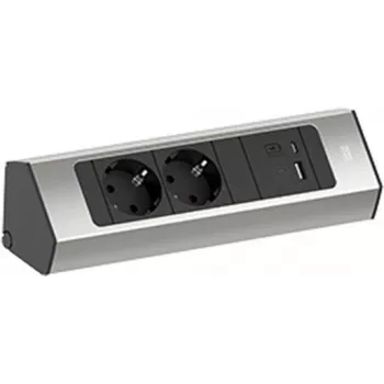Listwa zasilająca Bachmann CASIA 2 z 2 gniazdami CEE7/3 i 1 portem USB A/C 22W