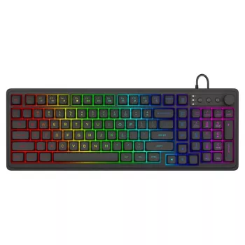 Klawiatura gamingowa Savio Galaxis USB QWERTY US English Czarny