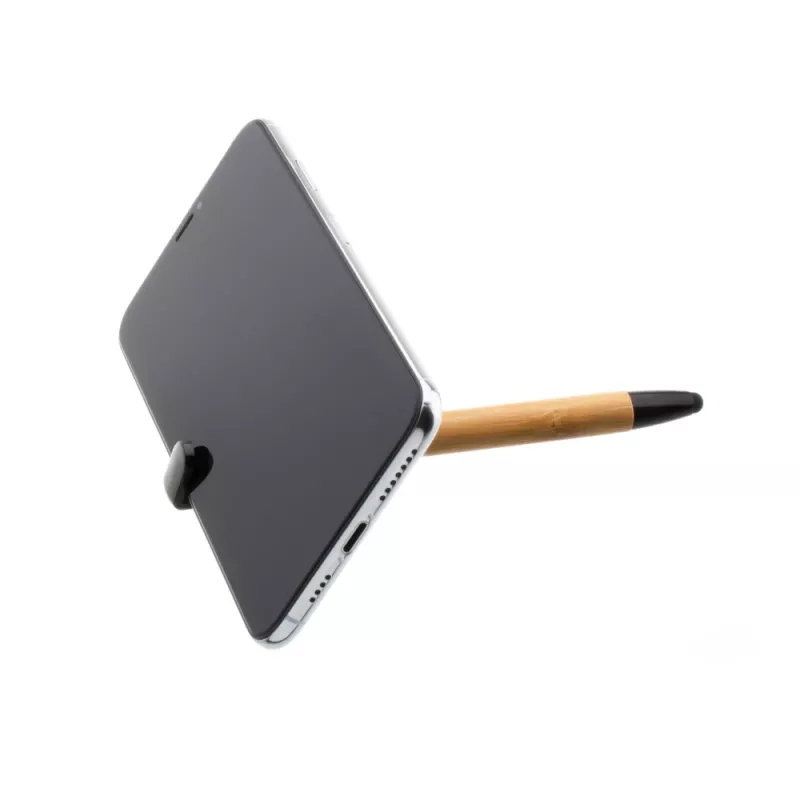 Długopis ze stylusem i podstawką FIXED FIXPEN-BA Bamboo — 3 w 1: długopis, rysik do ekranu dotykowego i zintegrowana podstawka na biurko