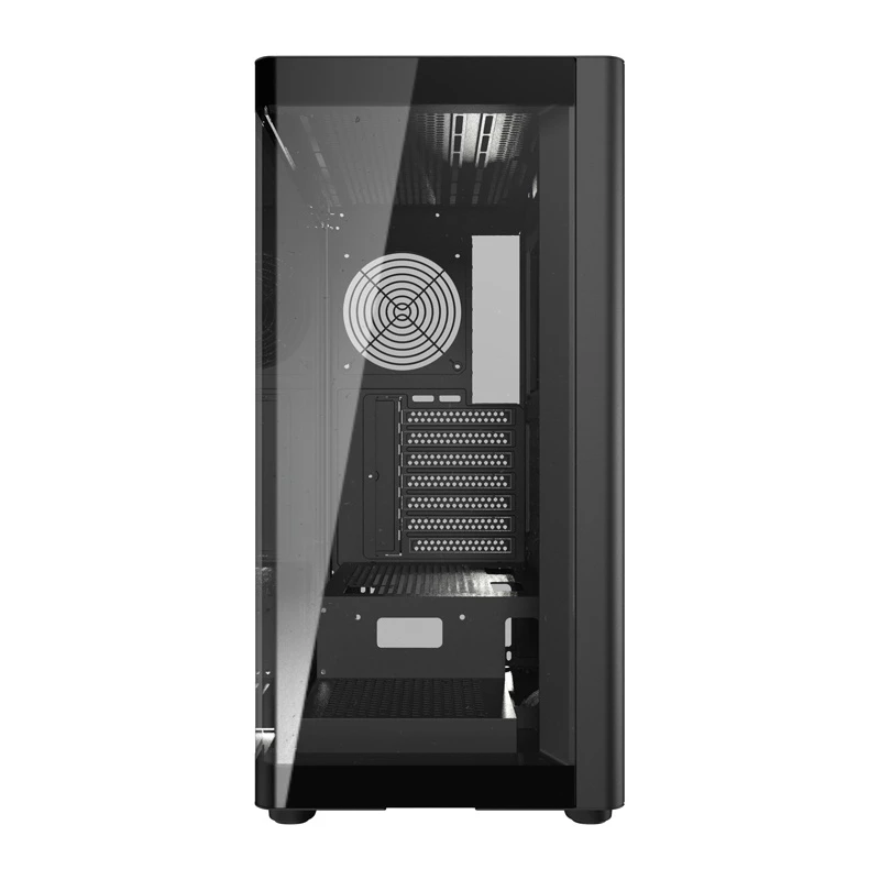 Obudowa komputerowa DarkFlash DS900G (czarna) — kompatybilna z ATX, wieża midi, panel boczny z hartowanego szkła