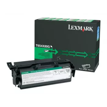 kaseta z tonerem Lexmark T654X80G 36K PGS Czarny