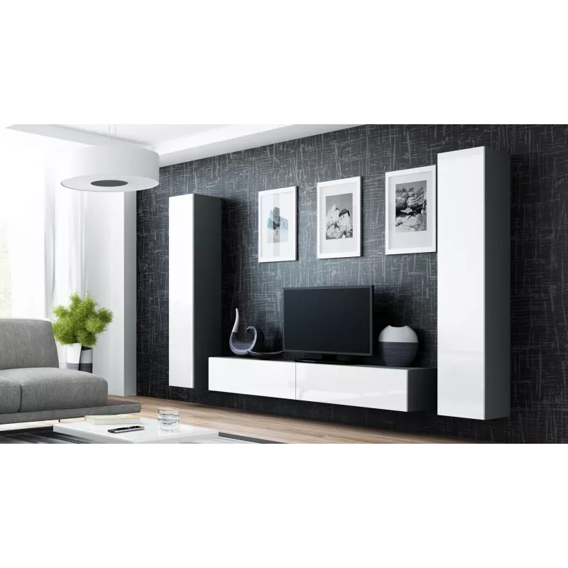 Cama pełna Szafka VIGO '180' 180/40/30 dąb sonoma/biały połysk