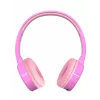 Słuchawki Denver BTH-106P, przewodowe i bezprzewodowe, nauszne, rozmowy/muzyka, Bluetooth, różowe